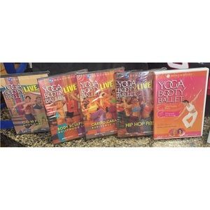 Beach body Workout  ~ Yoga Booty Ballet  5 DVD Lot Set 2005
